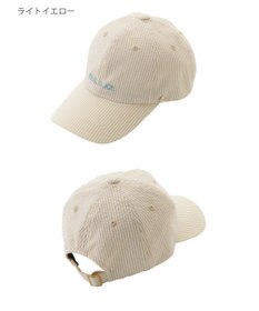 MOONBAT PAUL&JOE ACCESSOIRES(ポール&ジョー）ロゴ入り 深キャップ 帽子 ネコチャーム付 UVカット