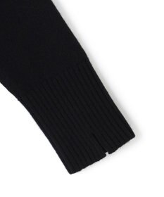 ICB L ソフトカシミヤミックス インターシャ ハイネックニット