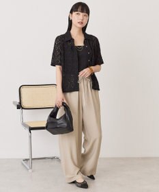 AMERICAN HOLIC 半袖襟付きレースカーディガン