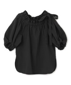 uncrave ライトプルーフナイロン オフショルブラウス