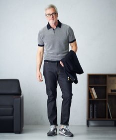 J.PRESS MEN 【ビジネス対応】【HYBRID LINEN】ニットポロシャツ