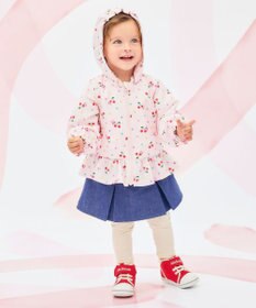 MIKI HOUSE HOT BISCUITS 【80-120cm】キャビット×さくらんぼ 総柄ウインドブレーカー