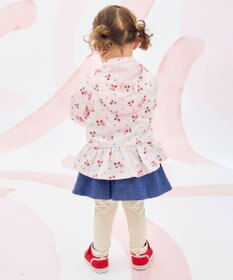 MIKI HOUSE HOT BISCUITS 【80-120cm】キャビット×さくらんぼ 総柄ウインドブレーカー