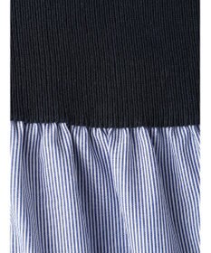 Green Parks リブドッキングカットソーボリュームチュニック