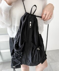 WEGO 【ユニセックス着用ITEM】センターzipナップサック
