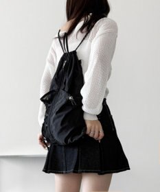 WEGO 【ユニセックス着用ITEM】センターzipナップサック