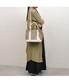 UNBILLION cachecache ショルダー付きパーテーションキャンバストート