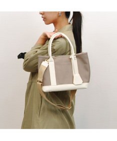 UNBILLION cachecache ショルダー付きパーテーションキャンバストート