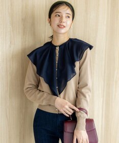 組曲 L シフォンツイルラッフル ブラウス