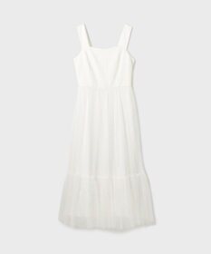 GRACE CONTINENTAL チュールコンビティアードワンピース