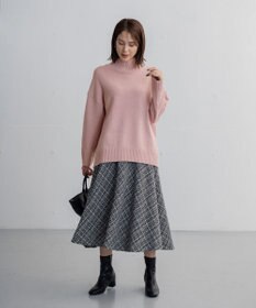 ANY ラムウールバックテイルニット