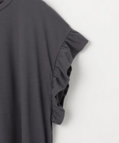 ANY ストレッチピケフリルTシャツ