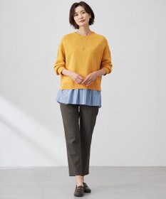 J.PRESS LADIES 【WEB限定カラーあり】スムースジャージー フレアー カットソー