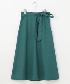 自由区 【接触冷感/セットアップ着用可】トリアセテートツイル フレアスカート