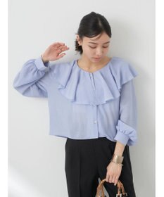 earth music&ecology ラッフルショートブラウス