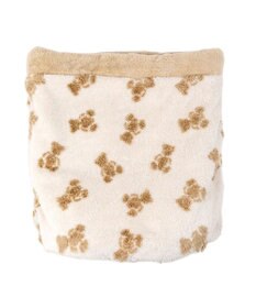 PET PARADISE ペットパラダイス くまちゃん織り 遠赤外線  筒型 寝袋   Ｍ