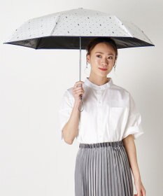 MOONBAT POLO RALPH LAUREN（ポロ ラルフローレン）晴雨兼用日傘 ドット 遮光率100% 遮熱 遮熱 UV