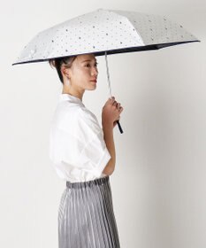 MOONBAT POLO RALPH LAUREN（ポロ ラルフローレン）晴雨兼用日傘 ドット 遮光率100% 遮熱 遮熱 UV