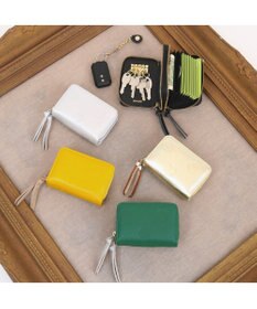 UNBILLION ペルケ perche / ドット型押し・ジャバラカードキーケース