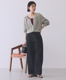AMERICAN HOLIC 【2WAY】モヘヤ風甘編みカーディガン