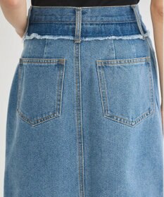 earth music&ecology ウエストフリンジデニムスカート