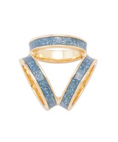 MOONBAT Luna Luce(ルナルーチェ)スカーフリング ラメ 3 Ring お手持ちのスカーフを通すだけ ギフト