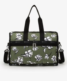 LeSportsac DELUXE MED WEEKENDER/オリーブフローラルシルエット