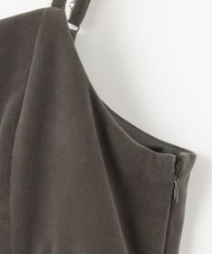 Feroux 【2WAY】パールストラップベロア ジャンスカ