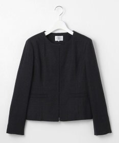 J.PRESS LADIES 【セットアップ対応】Light Tweed ノーカラー ジャケット