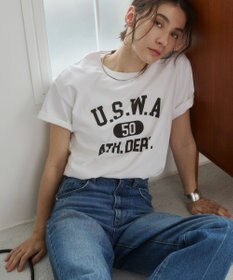 WEGO 【ANGIE VINTAGE】カレッジロゴプリントTee
