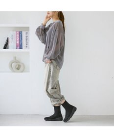 MODE ET JACOMO <carino>フロントジップニットブーツ