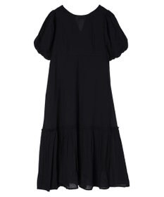 earth music&ecology コットンボイルパフスリーブワンピース