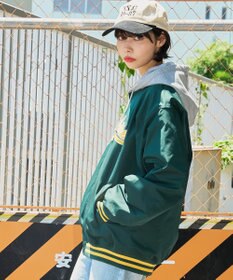 WEGO 【ユニセックス着用ITEM】フードワッペンスタジャン