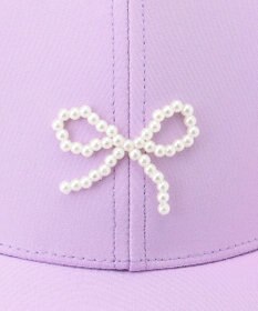 ANY KIDS 【日よけ付き】リボンキャップ