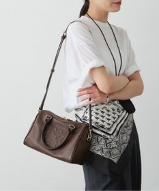 russet 《composition》レザー2WAYミニボストンバッグ(CE-1684)