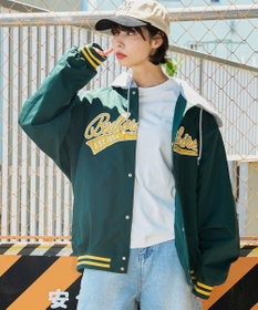 WEGO 【ユニセックス着用ITEM】フードワッペンスタジャン