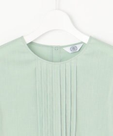 J.PRESS LADIES 【洗える】ラミーポプリン クルーネック ブラウス