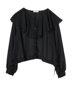 earth music&ecology ラッフルシアードロストブラウス