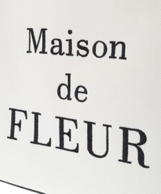Maison de FLEUR ロゴ刺繍キャンバストートバッグ