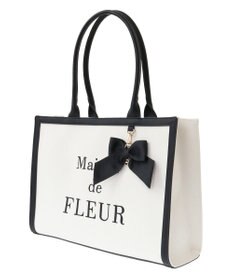 Maison de FLEUR ロゴ刺繍キャンバストートバッグ