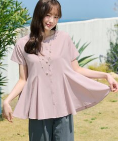 Tiaclasse ボリュームフレアブラウス