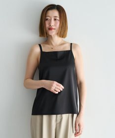 YECCA VECCA ボートネックサテンキャミ