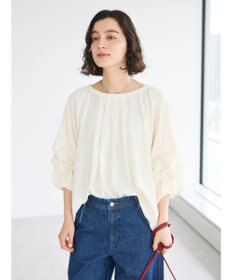 CRAFT STANDARD BOUTIQUE ピンタックホイップスリーブブラウス