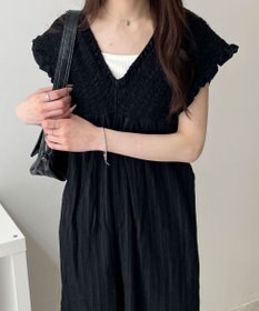 WEGO シャーリングサロペット