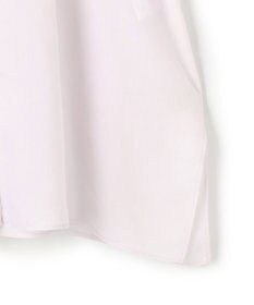 BEIGE， PAULINE / リネンヴィスコースフェイクレザー配色ブラウス