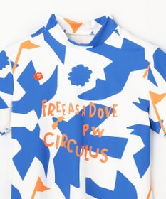PW CIRCULUS 【WOMEN】ＤＯＶＥ柄モックネック ゴルフウェア レディース