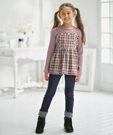 組曲 KIDS 【150-160㎝】ビスチェック トップス