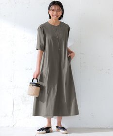 23区 【洗える】ALBINIコーコラン タックスリーブ ワンピース