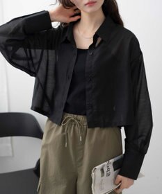 WEGO 【シワになりにくい】シアーショートシャツ