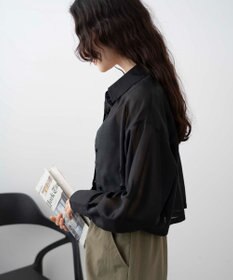 WEGO 【シワになりにくい】シアーショートシャツ